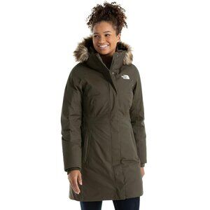 The North Face Women’s Arctic Parka – XXL – Olive Green with Faux Fur Hood